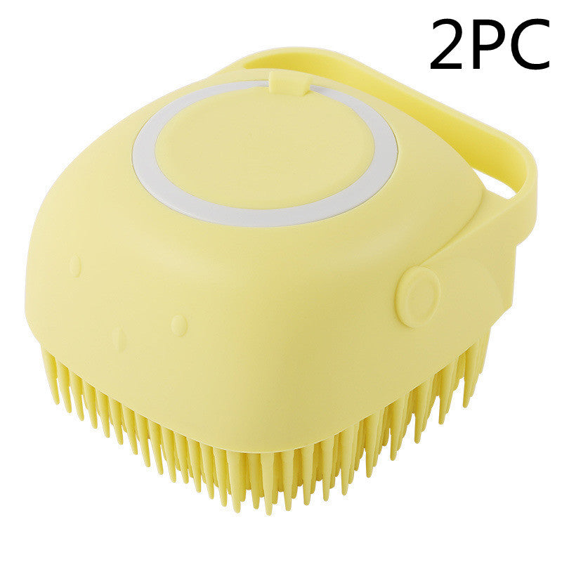 Silicone Dog Shampoo Brush – Pamper Your Pet Easily