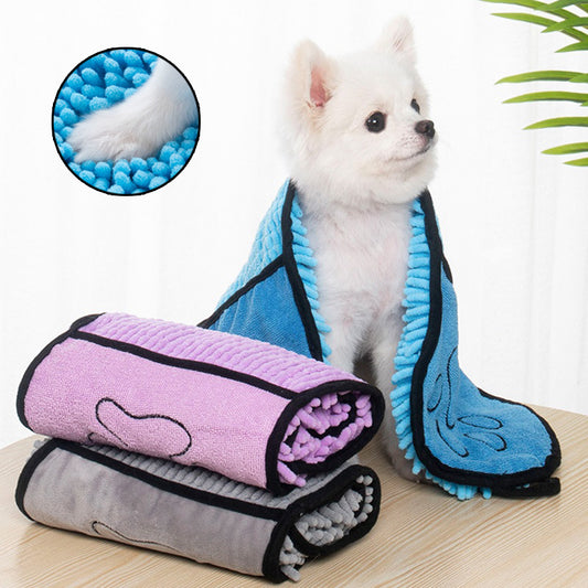 Super Absorbent Quick-Dry Pet Bath Towel for Dogs & Cats