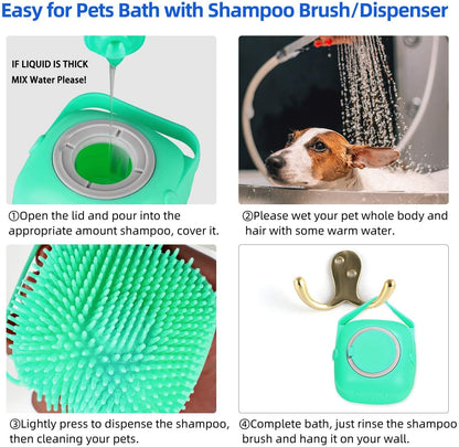  Pet Bath Massage Brush 