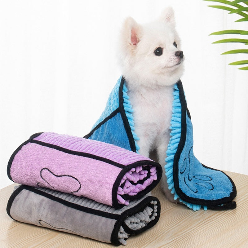 Super Absorbent Quick-Dry Pet Bath Towel for Dogs & Cats
