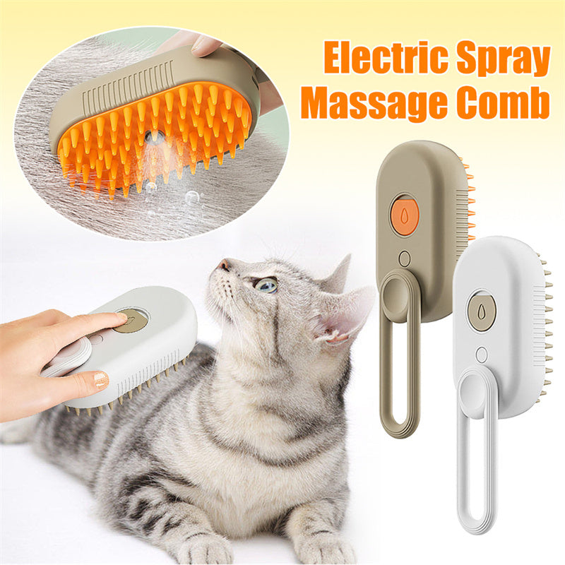 Pet Grooming Brush-Steam & Style: All-in-One