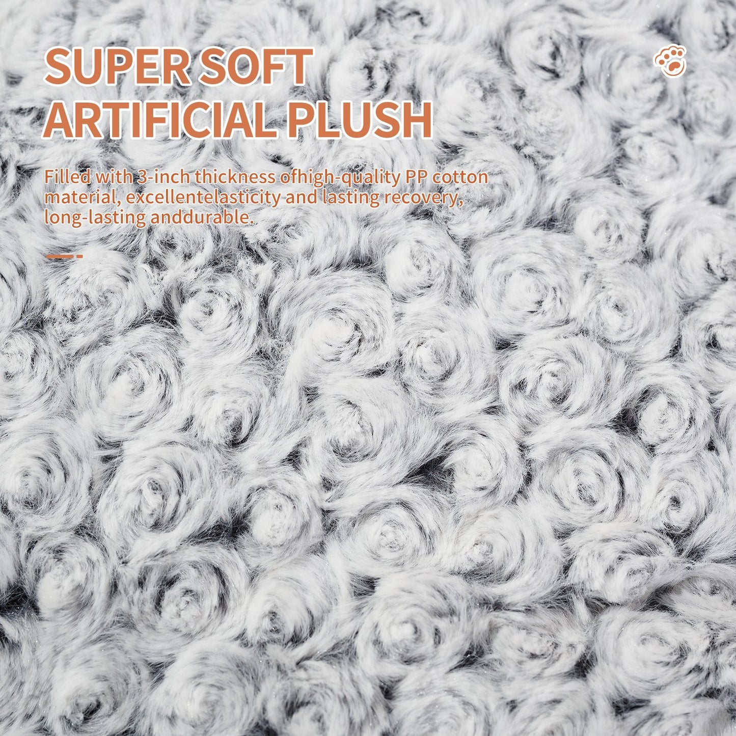 Cozy Rose Velvet Dog Bed