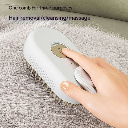 Pet Grooming Brush-Steam & Style: All-in-One