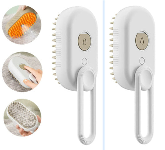 Pet Grooming Brush-Steam & Style: All-in-One