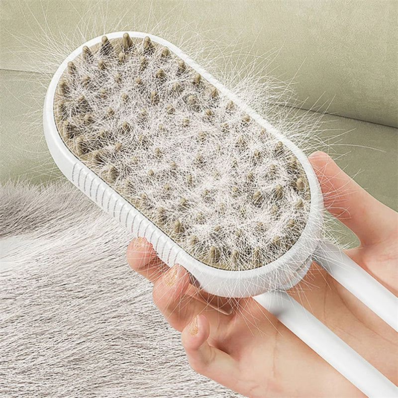 Pet Grooming Brush-Steam & Style: All-in-One